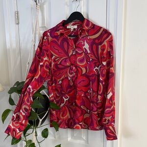 Paisley retro style blouse